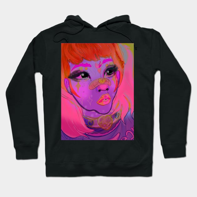 Bandaid Hoodie by Flowersintheradiator